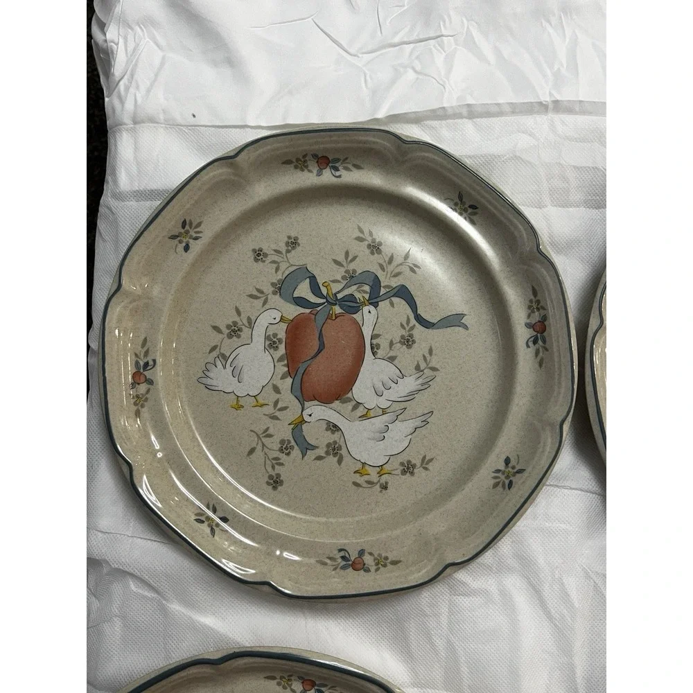 Vtg International Marmalade Stoneware 25 Pieces Goose Cottagecore Country